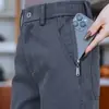 Pantalones casuales para hombre para pedidos de exportación, corte holgado, elásticos, pierna recta, con bolsillos con cremallera, pantalones de vestir versátiles, pantalones de trabajo duraderos para hombre