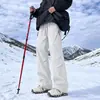 Pantalones Softshell Curvos a Prueba de Agua, Polvo y Golpes Dopamine para Exteriores, Tendencia Otoñal de Pierna Ancha Elásticos de Moda Casual Deportivos Largos