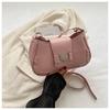 Moderna K-Style 2025 Principios de Otoño Nueva Bolso de Hombro Cruzado Casual para Mujer Bolso de Axila Bolso Pequeño Cuadrado de Corazón