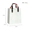 Bolsa de Papel Dupont com Logo Personalizado Bolsa de Ombro Masculina e Feminina para o Dia a Dia Bolsa de Mão para Livros Bolsa de Compras