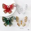 Decoraciones de mariposas artificiales con temática de mascotas, adornos para árbol de Navidad, accesorios para ambiente de fiesta navideña, adornos colgantes en forma de mariposa