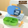 Fiambrera de Acero Inoxidable Transfronteriza Compartimento para Microondas Fiambrera Sellada a Prueba de Fugas Portátil Fiambrera para Estudiantes Fiambrera para Niños