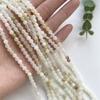 Flor Natural verde jade contas soltas contas de jade diy mão-tecida pulseira colar frisado jóias acessórios