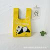 Bolsa de panda de alta qualidade engrossada Bolsa de malha feminina Bolsa de pulso de poliéster Bolsa de balde Bolsa feminina para todos os jogos