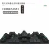 Suporte de Exibição de Joias Tecido de Seda Tailandesa Jade Esmeralda Adereços de Exibição Brincos Pingentes Anéis Colares Ornamentos Rack de Joias