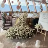 2026 Nueva Serie Blanca Accesorios de Flores para Bodas Juego de Decoración de Boda Materiales de Flores Color Claro Blanco Roto Arreglo Floral Artificial para Bodas