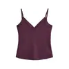 Nueva camisola sexy estilo europeo y americano con tirantes finos y almohadillas en el pecho, top deportivo ajustado y adelgazante