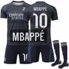 A2526 Real Madrid Visitante No. 9 Jersey Mbappe 7 Wini Ronaldo 15 Jullier 8 Wade Traje Uniforme de Fútbol Jers