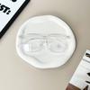 Espejo plano con marco grande y diseño de uñas de arroz, nuevo estilo, para hombres y mujeres estudiantes con miopía, marco para gafas de pareja, espejo plano con protección contra la luz azul.