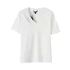Exportación Transfronteriza Ropa de Mujer Primavera y Verano 2025 Estilo Europeo y Americano Color Sólido Cuello en V Básico Simple Camiseta de Manga Corta Top L13026