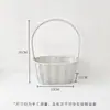 Companhia de Flores Sombra Cesta Pequena de Flores Buquê de Flores Frescas Materiais de Embalagem para Arranjo Floral Tecida à Mão Estilo Pastoral Simples Loja de Flores para Presente