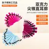 Fabricantes produzem joias de ouvido europeias e americanas cone pontiagudo de acrílico joia para furo na hélice auricular expansor de orelha pacote único