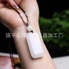 Colgante de jade natural de Xinjiang, jade blanco, hebilla de paz, hilo dorado, anillo de paz de jade, calabaza, sin importar la tarjeta, colgante, lista de éxitos en vivo