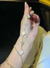 Pulsera de Flor de Fritillaria con Circonita Bañada en Oro Real Estilo Coreano Estilo de Alta Gama de Moda Versátil para Mujeres