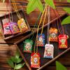 Bolsita de Oración del Festival de Medio Otoño Bolsa de Bendición de Paz Amuleto Colgante para Coche Bolsa de Bendición para Lugares Escénicos Bolsita de Salud Real