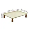 Estante Elevado de Almacenamiento Estilo Crema Transfronterizo para Escritorio Cafetera Esquina Té Bolsitas Bocadillos Bandeja de Almacenamiento Venta al por Mayor en Stock