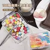 Mini Bloco de Tofu Esponja Ferramenta para Nail Art Blush Gradiente Unha Pinça de Garra Metálica Ferramenta para Unha