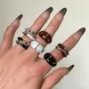 Anel Brilhante Estilo Blogger Coreano com Gotejamento de Óleo, Anel Aberto de Alto Padrão Estilo Ins, Design de Nicho, Novo Anel para Dedo Indicador