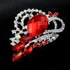 Venda quente high-end estilo coreano diamante broche resina pavão cauda corsage pin moda roupas fábrica atacado personalizado