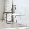 Silla Ins Nórdica, Silla de Comedor Moderna de Hierro Artístico de Lujo Ligero, Mueble Sencillo de Mesa y Silla para Balcón al Aire Libre, Ocio, Celebridad de Internet, Hogar