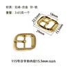 Hebilla japonesa de tres velocidades, cordón de zapato, hebilla ajustable, accesorios para bolsos, cinturón, bolso de cuero, herrajes, correa para el hombro, hebilla de correa