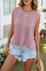 Bestseller de Amazon Sitio Independiente Primavera/Verano 2026 Chal sin Mangas de Color Sólido Suéter de Punto para Mujer Estilo Europeo y Americano Ropa para Mujer Transfronteriza