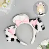 Diadema de Maid con Orejas de Perro Estilo Lolita, Diadema de Perro Chef para Parque de Atracciones, Diadema Dulce con Orejas de Perro Estilo Japonés
