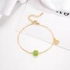 Pulsera de jade de la suerte de Hetian, oro, temperamento simple, diseño retro de nicho para novias femeninas, novedad de 2022