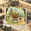 Imanes de nevera de acrílico de la ciudad de Quanzhou, Fuzhou, Xiamen, Isla Gulangyu, Isla Dongshan, Zhangzhou, Ningde, Putian, lugares escénicos y productos culturales