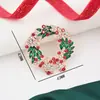Novos broches de Natal europeus e americanos: Árvore de Natal, boneco de neve, floco de neve, sinos, broches da série de Natal com strass