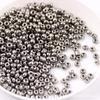Cuentas de metal de bronce plateado galvanizado de 1,5 mm, 2 mm, 3 mm y 4 mm, hechas a mano, para collar, cuentas dispersas.