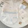 A232 Tamaño Grande~Patrón de Conejo Lindo Tamaño Grande Dibujo Animado Color Sólido Cómodo Suave 100% Algodón Puro Estilo Simple Fresco Algodón para Mujeres