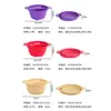 Cesta de Drenagem de Silicone Amazon Coador Dobrável de Aço Inoxidável Cesta de Vegetais para Pia de Cozinha Cesta de Frutas Doméstica Retrátil
