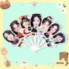 Doble Kim Dahyun y Zhou Ziyu 30% de descuento Abanico Plegable Merchandising de Apoyo al Concierto Tiktok Mismo Estilo