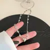 Dulce Hermana Tiandish ~ Collar con Colgante de Metal Amoroso Temperamento Juvenil Cadena para el Cuello Versátil Diseño con Sentido Cadena para la Clavícula de Nicho