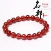 Pulseira de Cristal Natural Gelo Natural Cristal Morango Pulseira Cristal Morango Rosa Gelo Círculo Único Moda Casal