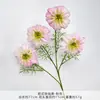 Ramo de Clemátide Artificial Estilo Europeo, Flores de Seda Artificial para Arreglos de Boda, Flores de Plástico con Acabado de Alta Gama para Decoraciones de Boda