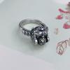 Anillo Pixiu Auspicioso Giratorio de Explosiones en Vivo para Mujer, Retro, Plateado, Abierto, Ajustable, de Cobre, para Dedo Índice