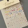 Pegatinas para Uñas Macaron Corazón Estrella Estilo Japonés Estéreo Chica Linda Pegatinas Adhesivas para Uñas Patrones Pequeños