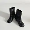 Botas Vaqueras Holgadas para Mujer con Hebilla de Estilo Minimalista, Otoño 2026 Vintage Tendencia Exquisito Tacón Grueso que Aumenta la Altura Sueltas Botas de Montar