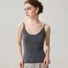 Camisola fina de caxemira com alça fina para mulheres, outono e inverno, gola V, sem mangas, slim fit, pulôver, roupa íntima sexy