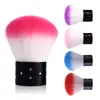 Cepillo de polvo para uñas de fábrica mango corto pelo suave sin pelusa brocha de maquillaje base con taladro de estrella cepillo para polvo de uñas