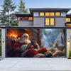 Fondo de Tela Transfronterizo Nuevo de Navidad para Puerta de Garaje Decoración de Fiesta Navideña Árbol de Navidad Fondo de Amazon Tela Colgante en