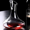 Decantador de Vino Tinto para el Hogar Vidrio de Cristal sin Plomo Divisor de Vino Olla en Forma de U con Asa Juego de Vino Material de Cristal