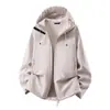 Chaqueta softshell funcional, cálida y cortavientos, transpirable y cómoda, chaqueta de montañismo para hombre