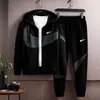 Conjunto de Ropa Deportiva para Hombre Primavera/Otoño 2025: Nuevo Conjunto Casual de Dos Piezas con Sudadera con Capucha y Pantalones Jogger