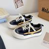 Zapatos Casuales Blancos Chic Estilo Hong Kong con Punta Redonda Tenis con Suela Gruesa para Entrenamiento Moral para Mujer 2025 Zapatos Nuevos 6680