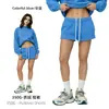 Ropa de Mujer Cai Xiang Dao Superventas Transfronterizo Sudadera Estilo Americano Ins de 350g con Forro Polar y Cuello Semi Alto Color Dopamina