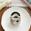 Nueva Serie de Dibujos Animados Lindos Estilo Coreano Melocotón Pedorro Gato KT Conejo Oso Cuerda para el Cabello Tridimensional Tendón de Goma Anillo para el Cabello de Alta Elasticidad