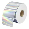 Pegatinas Redondas Selladoras Láser al por Mayor, Etiquetas Holográficas Autoadhesivas, Pegatinas de Agradecimiento, Papel para Etiquetas Térmicas, Personalización Transfronteriza
